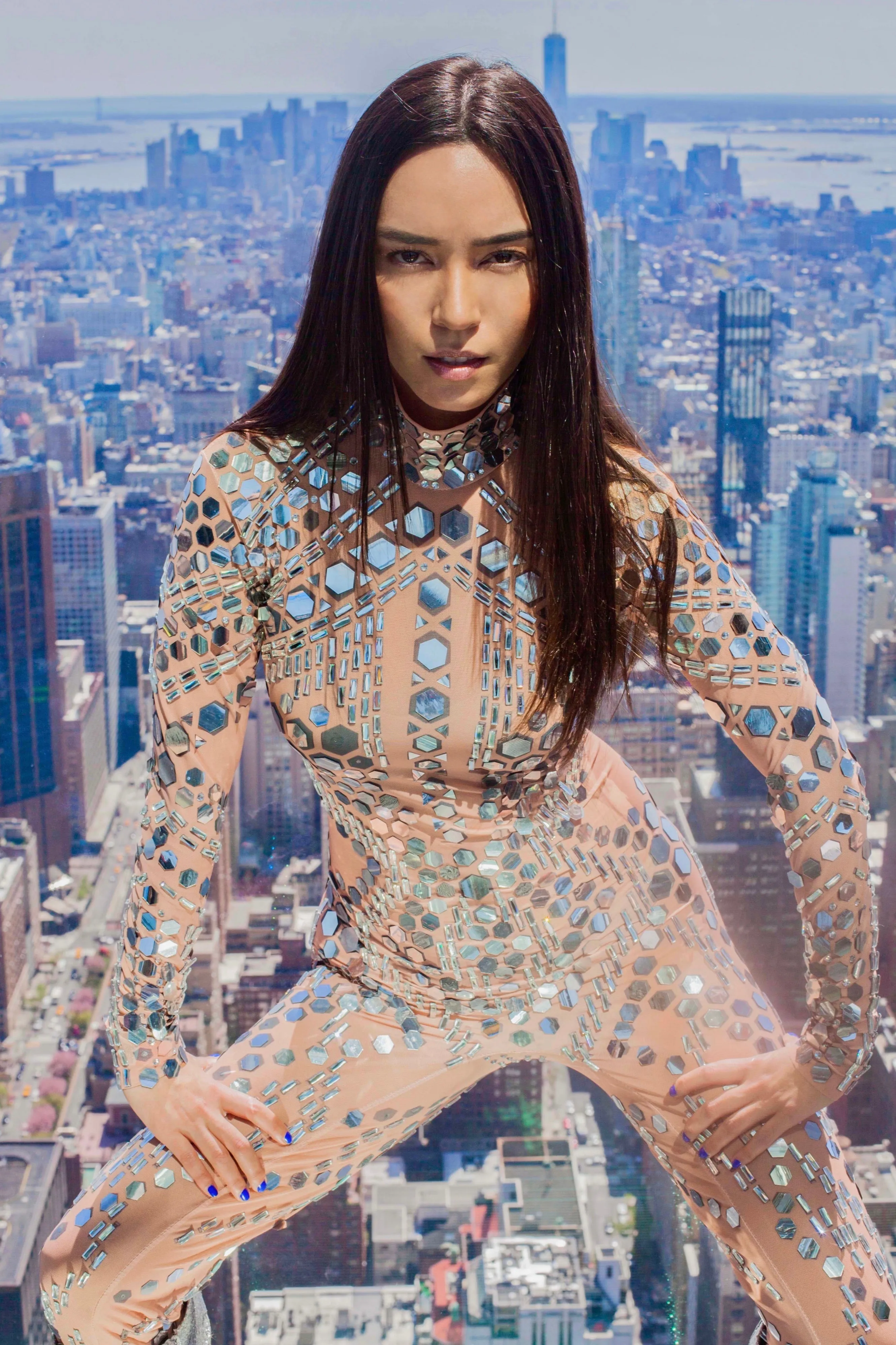 Lalaleeloo mirrored catsuit