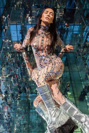 Lalaleeloo mirrored catsuit