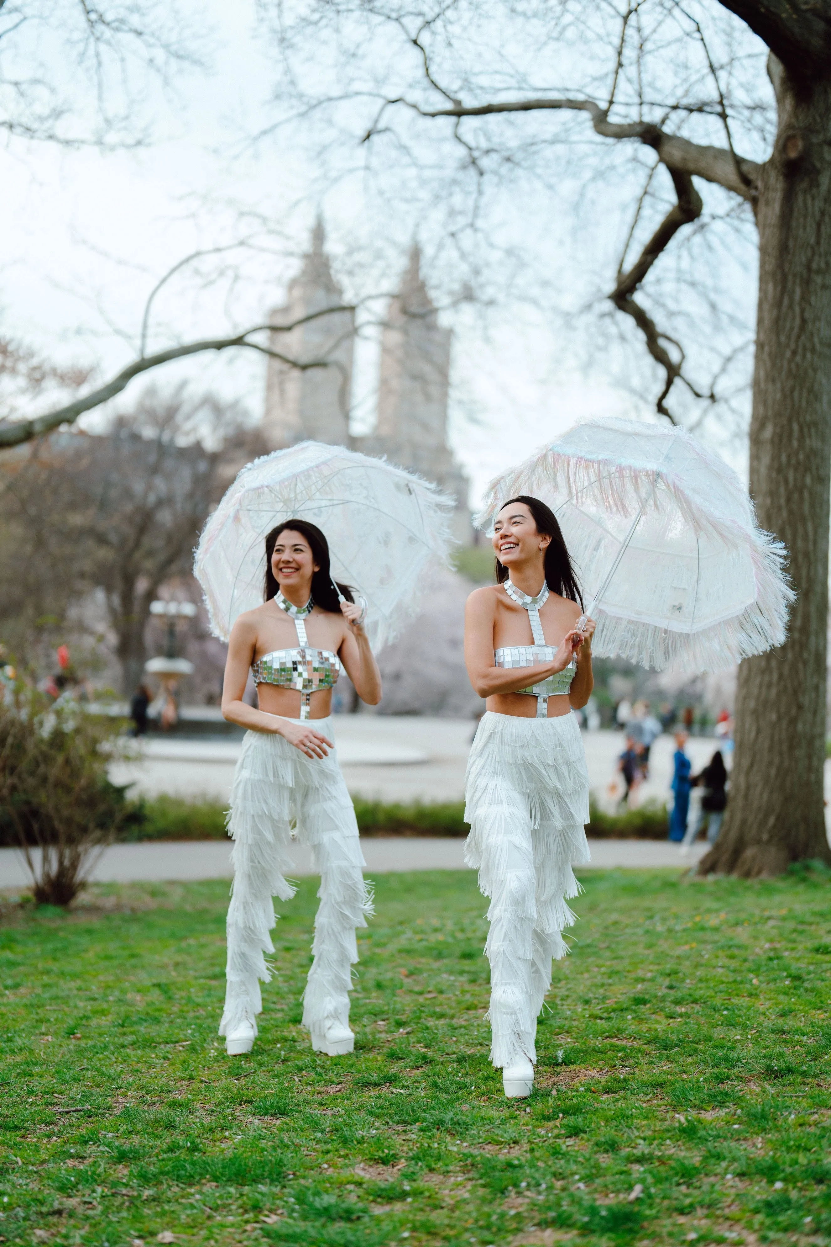 Life On The Run White Fringed Pants