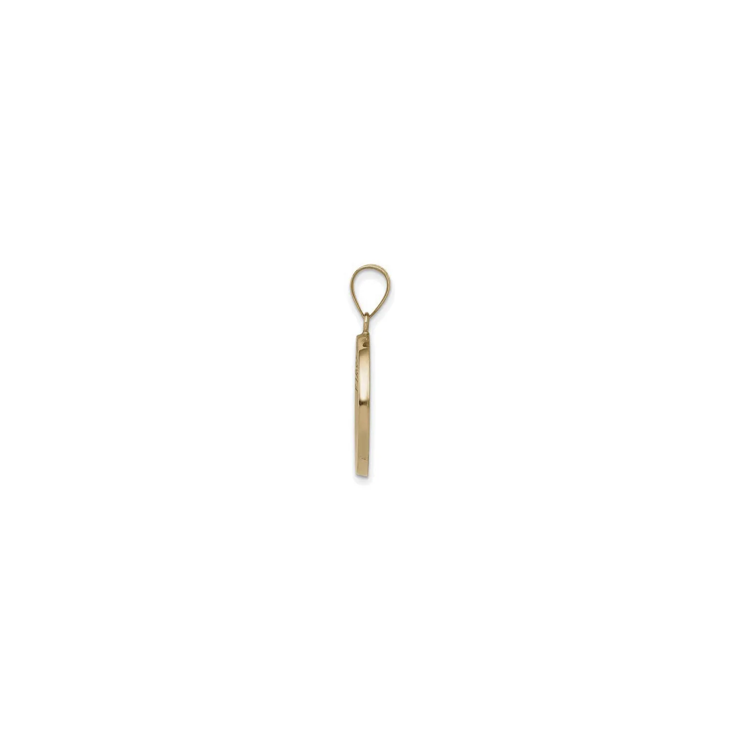 Lightweight First Communion Engravable Pendant (14K)