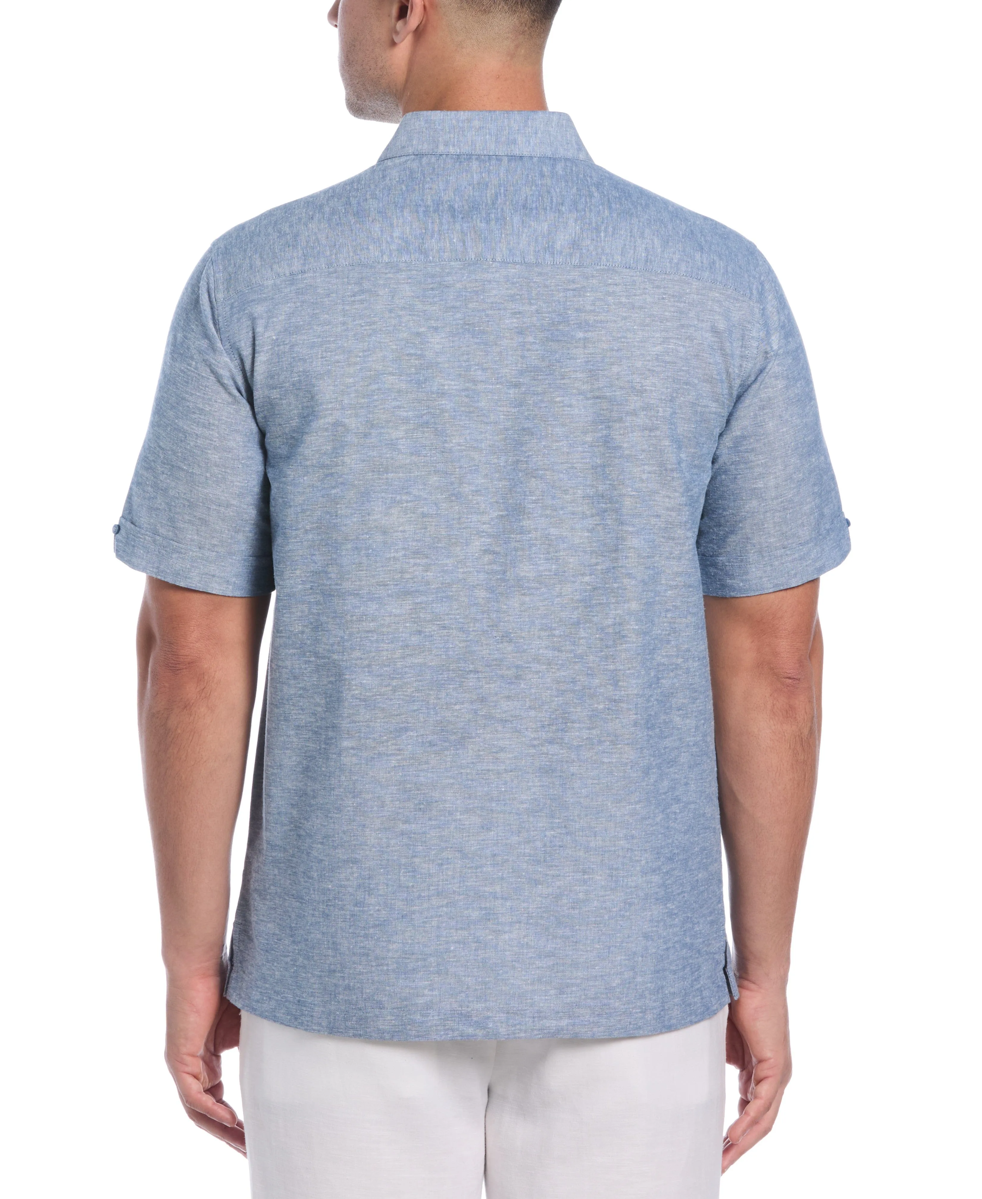 Linen Blend Panel Shirt
