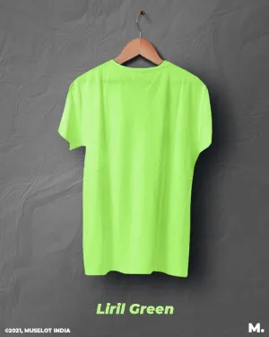 Liril green mens plain t shirts