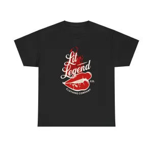 Lit Legend Unisex Tee, Retro Lobster Design Tee, Casual Streetwear, Gift for Seafood Lovers, Perfect for Summer BBQs, Festival Wear