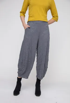 Liv Gray Crinkle Lantern Pant