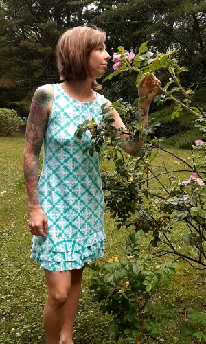 LuLu B Sleeveless Travel Dress with Ruffle Bottom