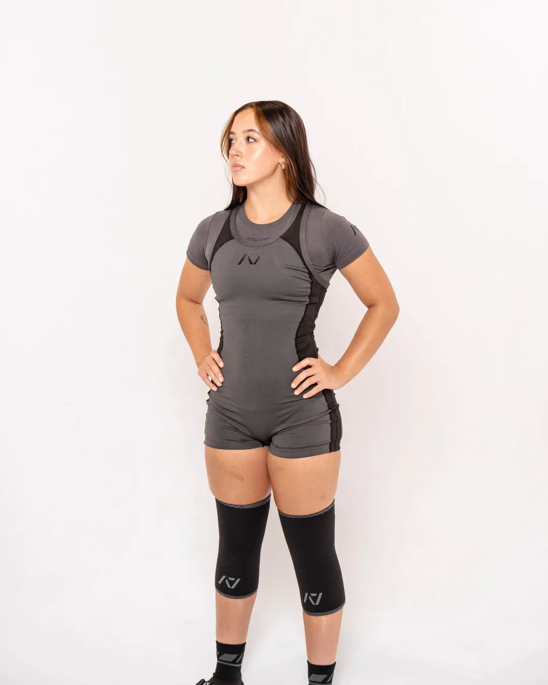 Luno Women's Singlet - IPF Approved - Shadow Stone Grey