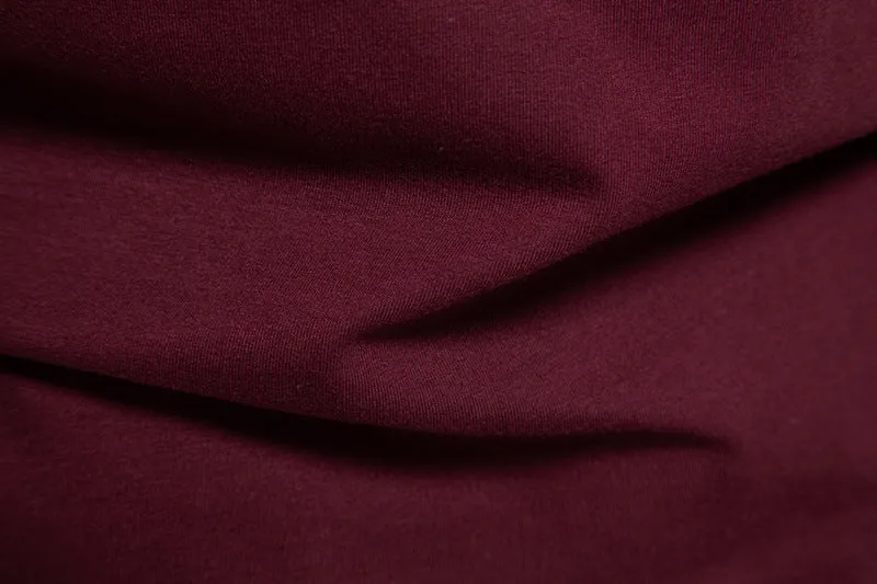 Men Crewneck Buttons Bicolor Long Sleeves T-Shirt