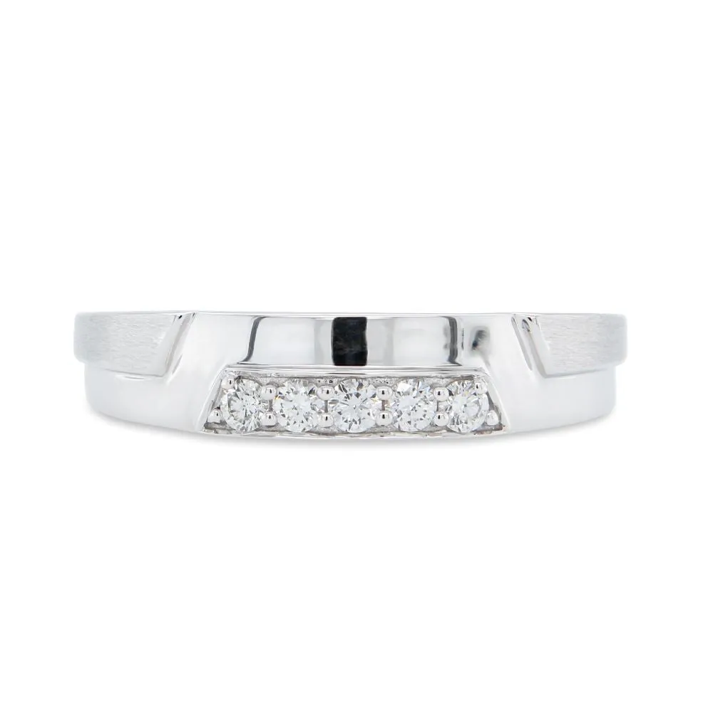 Men's 1/4Cts. Simple Diamond Band