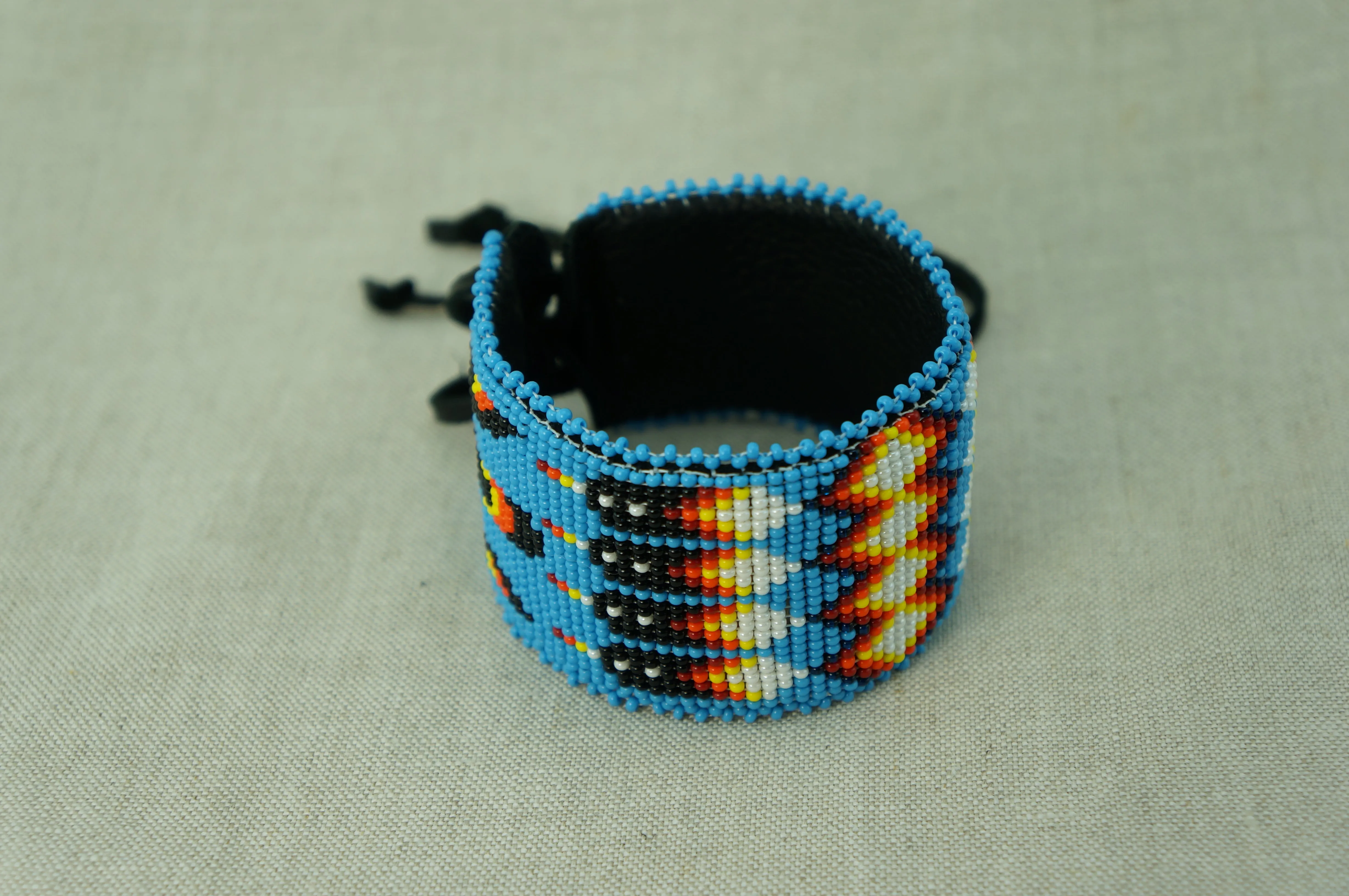 Men's Beaded Cuff Bracelet