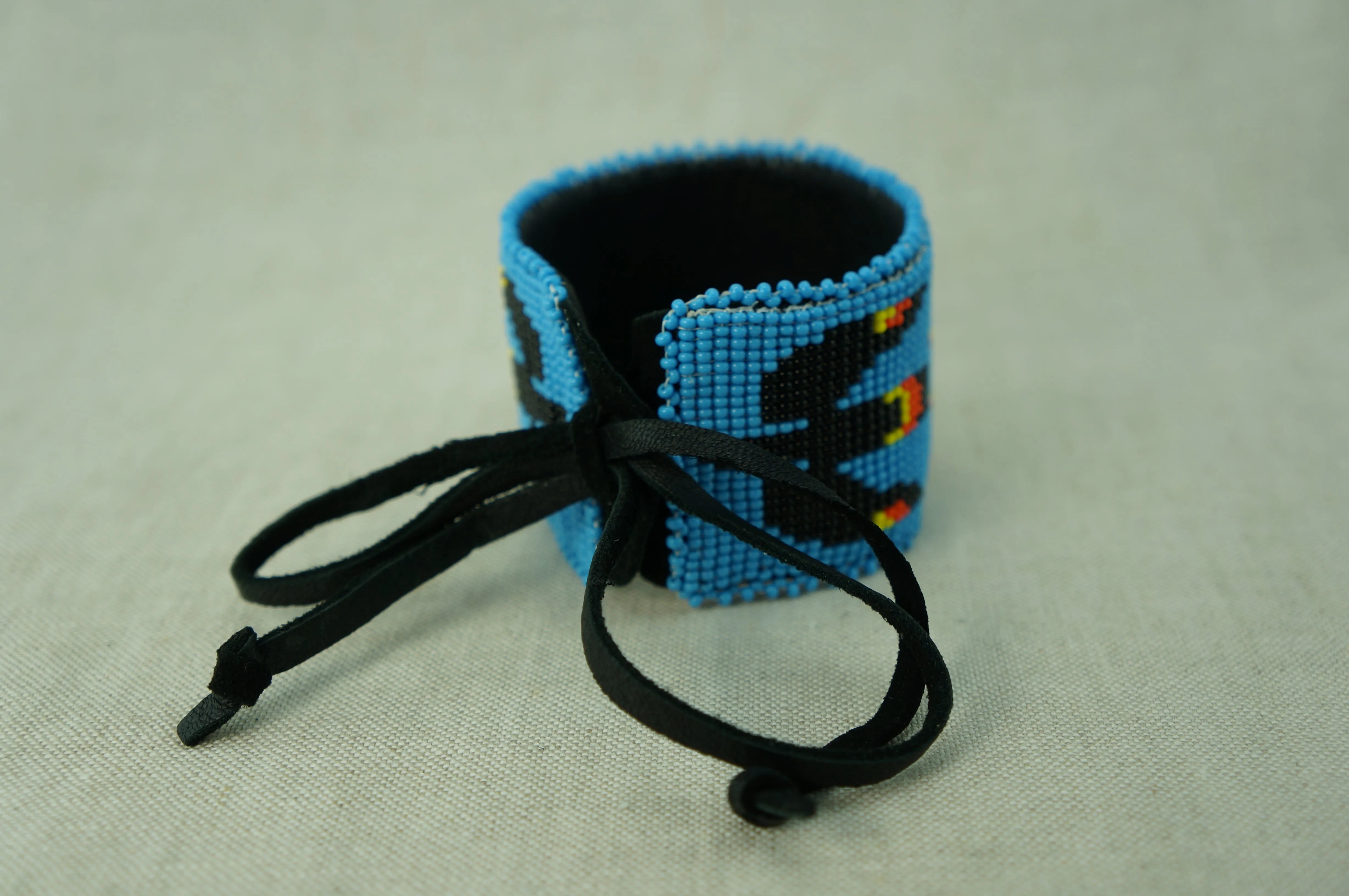 Men's Beaded Cuff Bracelet