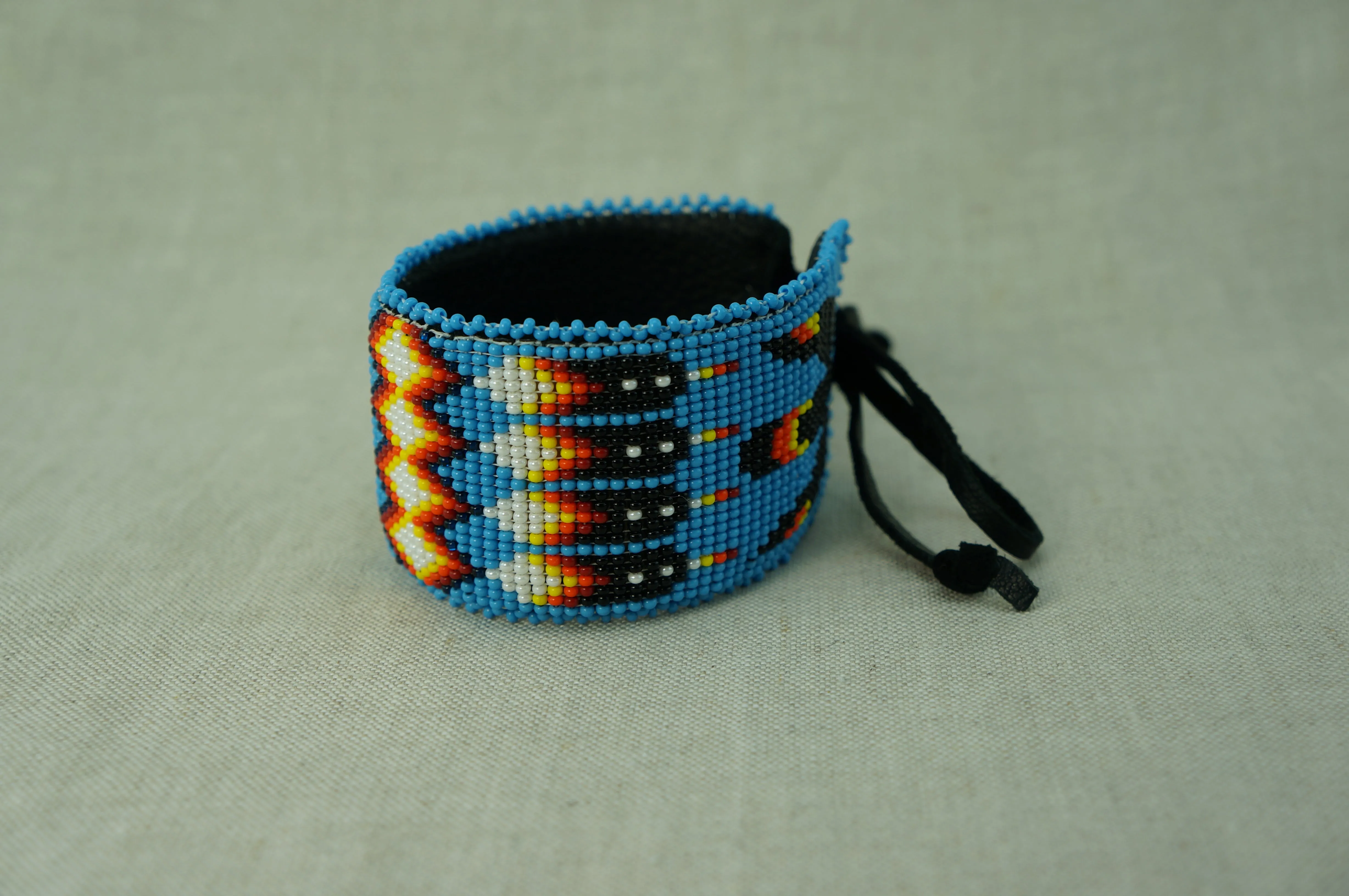 Men's Beaded Cuff Bracelet