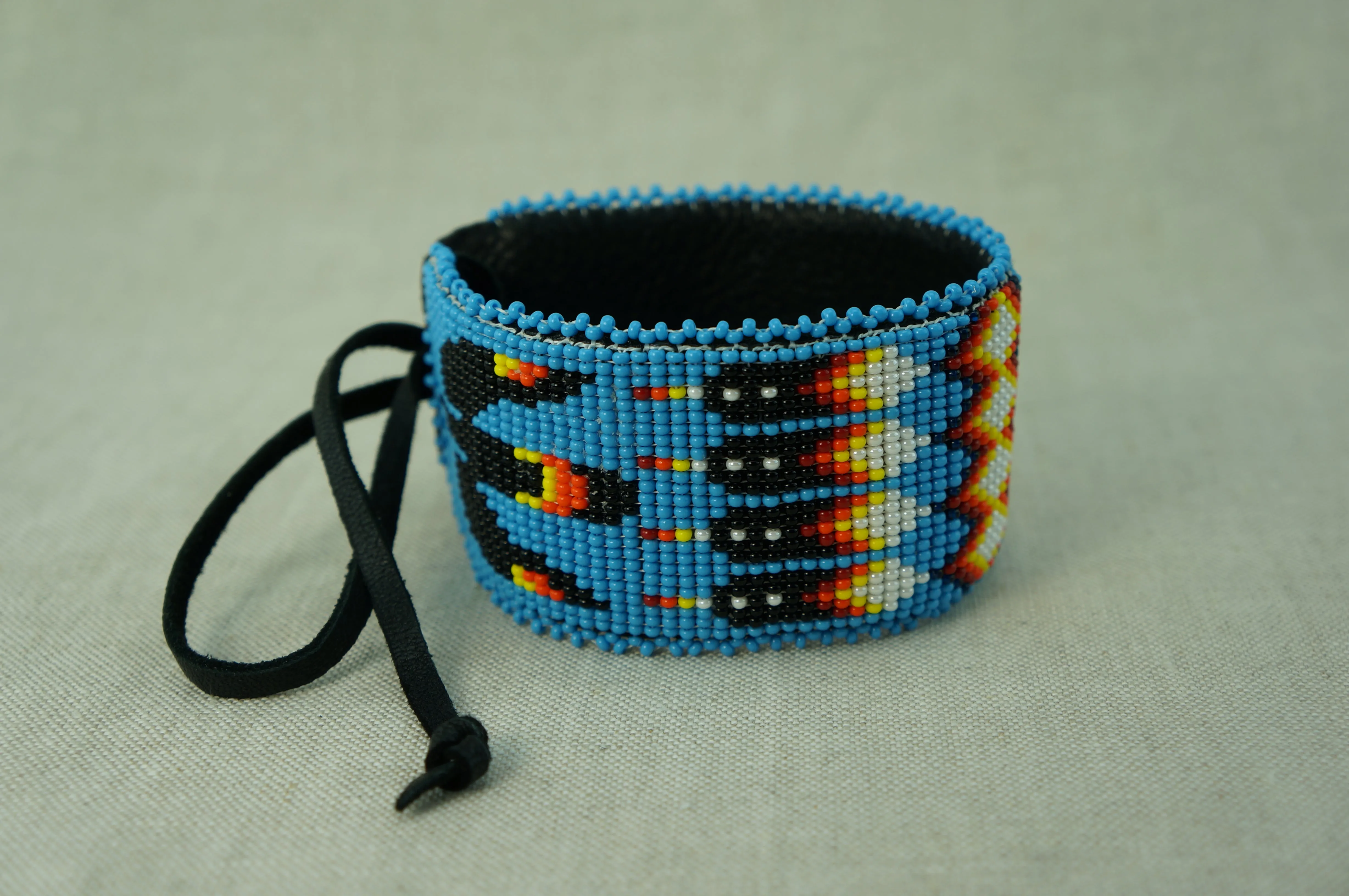 Men's Beaded Cuff Bracelet