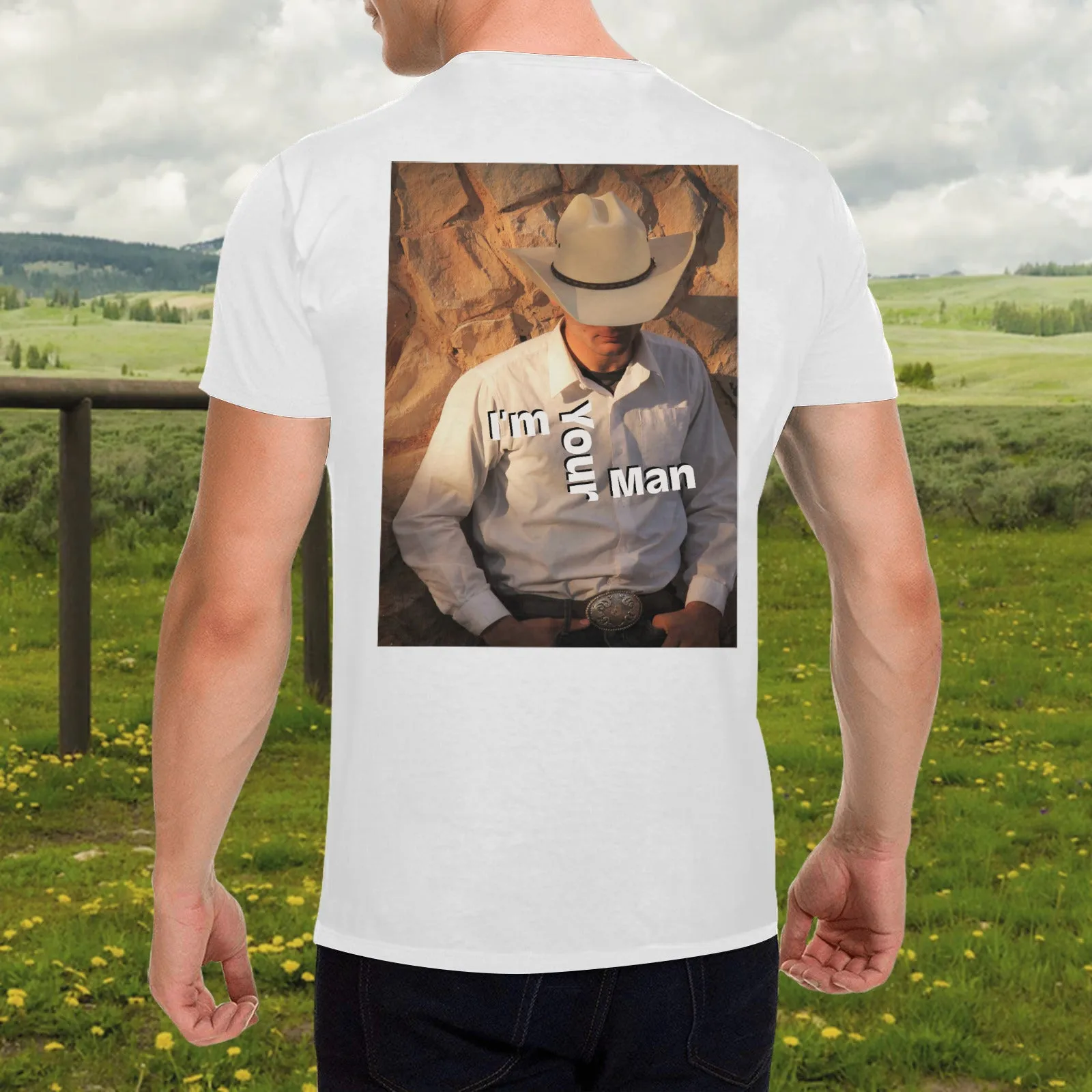 Men's Cowboy and Horses Printed Gildan T-shirt up to 5XL - Made in USA