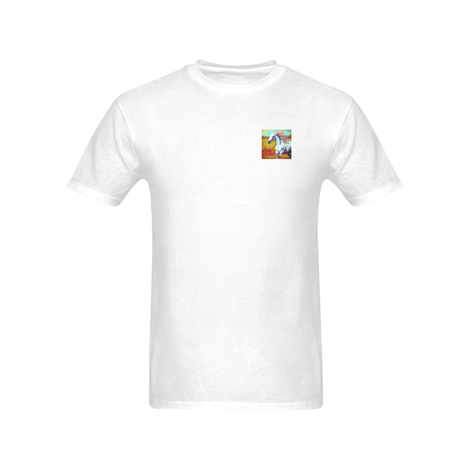 Men's Cowboy and Horses Printed Gildan T-shirt up to 5XL - Made in USA