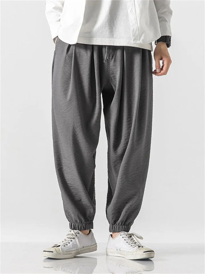 Men's Lightweight Elastic Waistband Jogger Pants