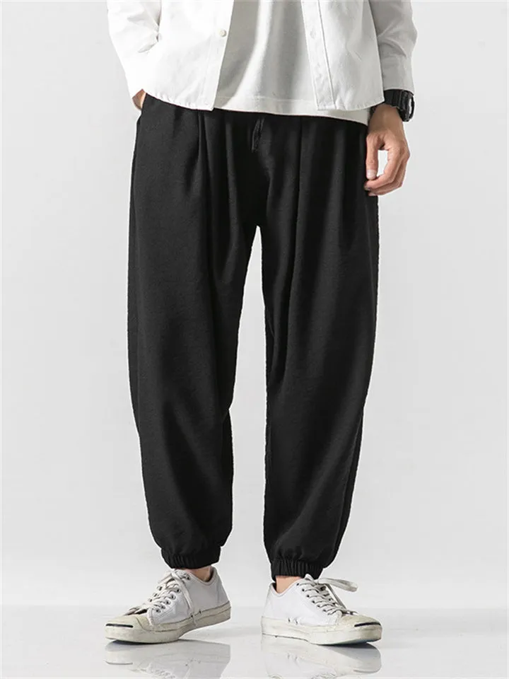 Men's Lightweight Elastic Waistband Jogger Pants