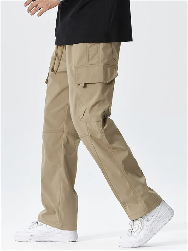 Men's Lightweight Summer Straight Leg Cargo Pants