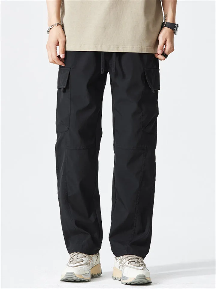Men's Lightweight Summer Straight Leg Cargo Pants