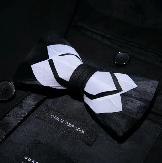 Men's Luxury Bowtie With Box Fashion Peacock Feather Bow Ties For Men