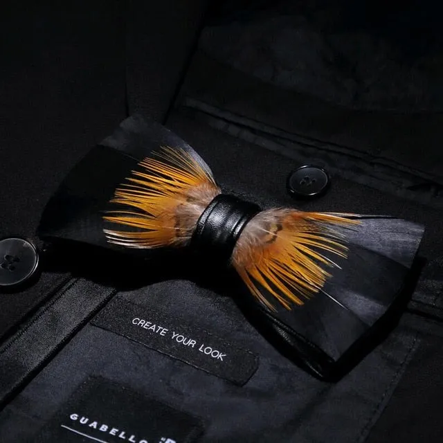 Men's Luxury Bowtie With Box Fashion Peacock Feather Bow Ties For Men