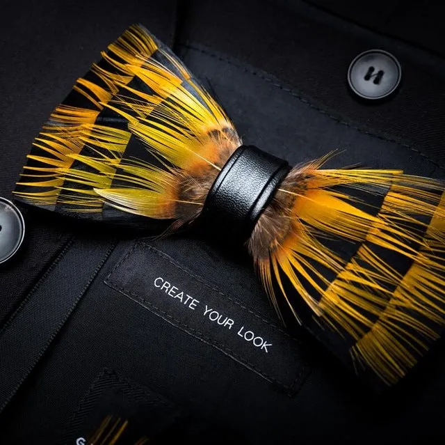 Men's Luxury Bowtie With Box Fashion Peacock Feather Bow Ties For Men