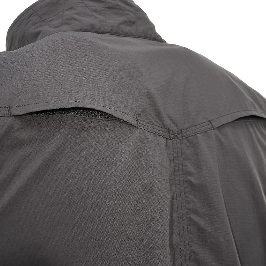 Men's Multi-pocket Travel Trekking Gilet - TRAVEL 100 - Grey