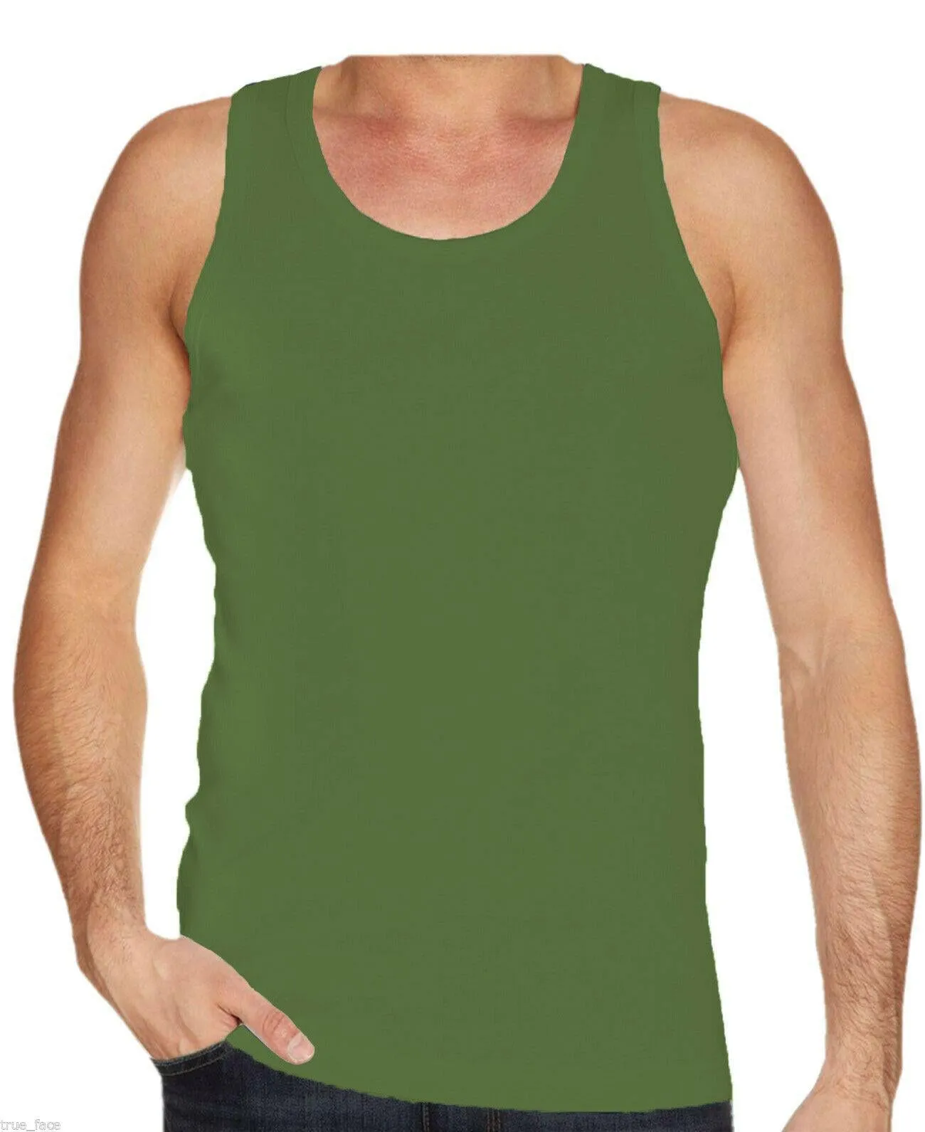Mens Plain Vest Tank Top