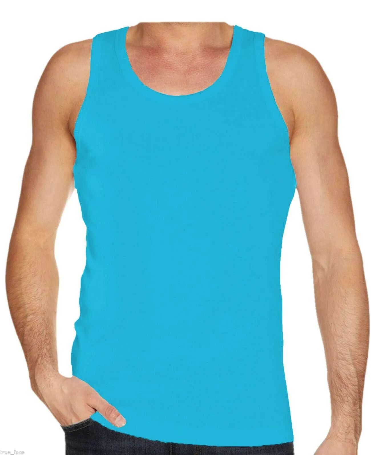 Mens Plain Vest Tank Top