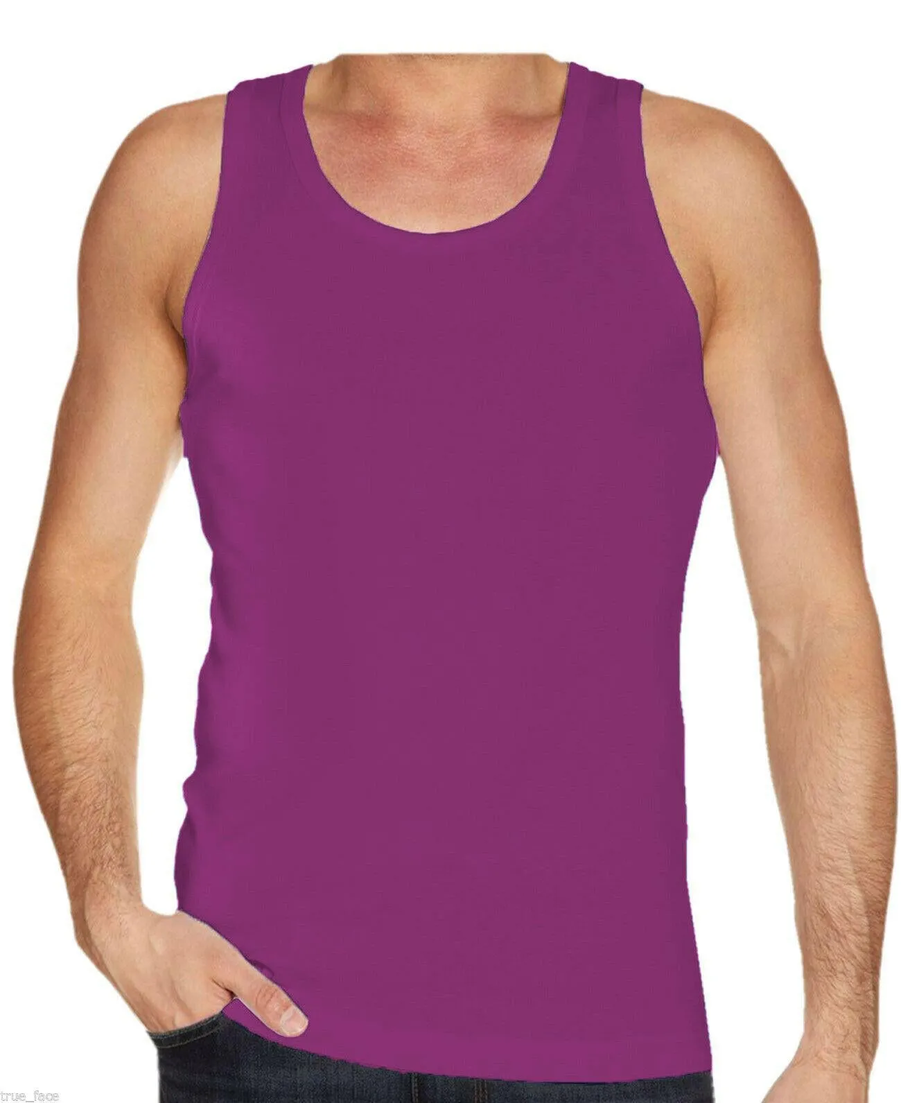 Mens Plain Vest Tank Top