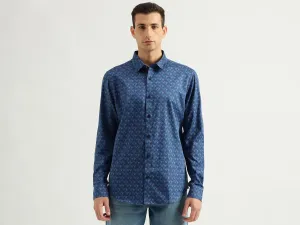 Men's Slim Fit Spread Collar Polka Dot Shirts