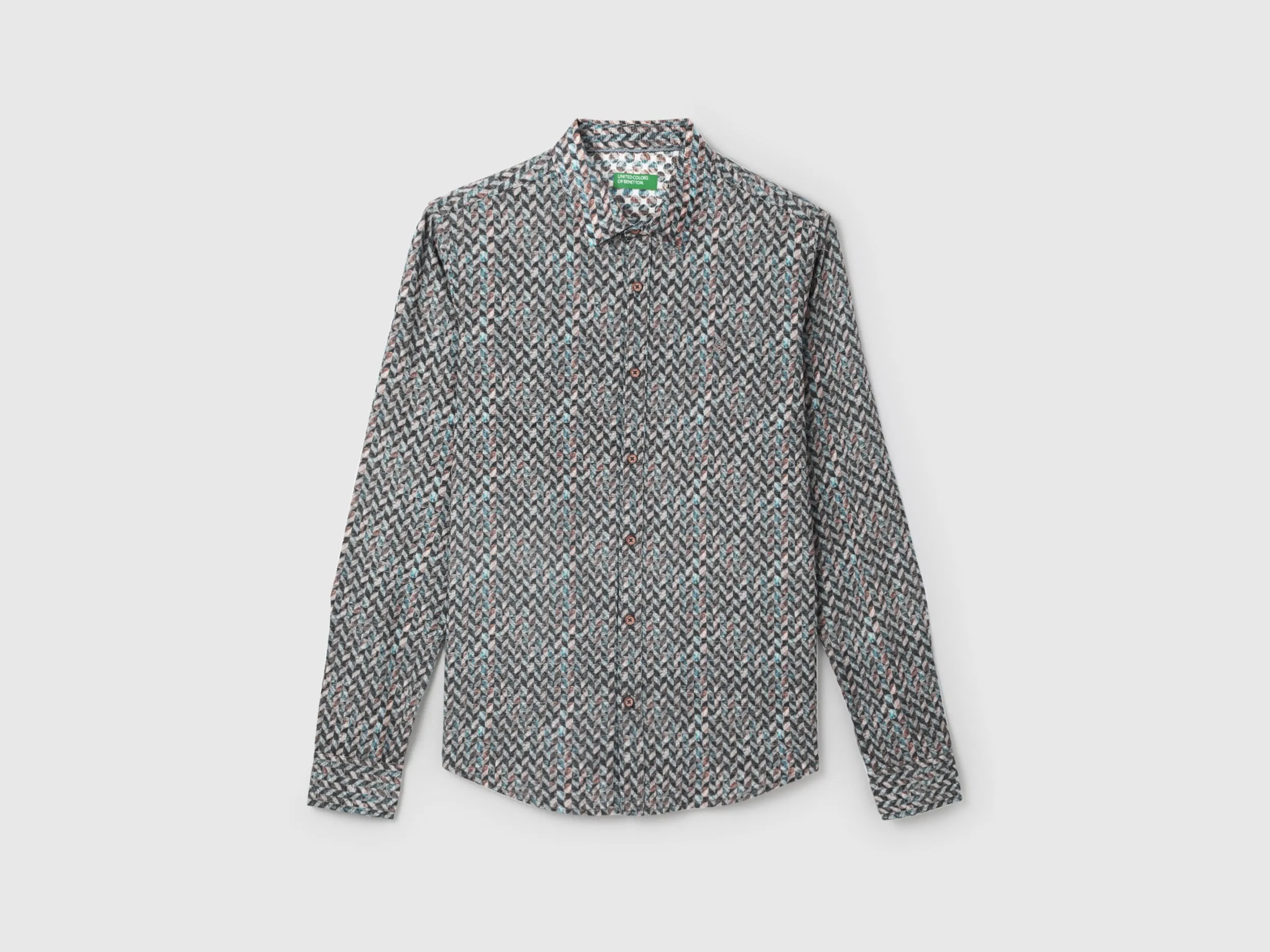 Men's Slim Fit Spread Collar Printed Shirts