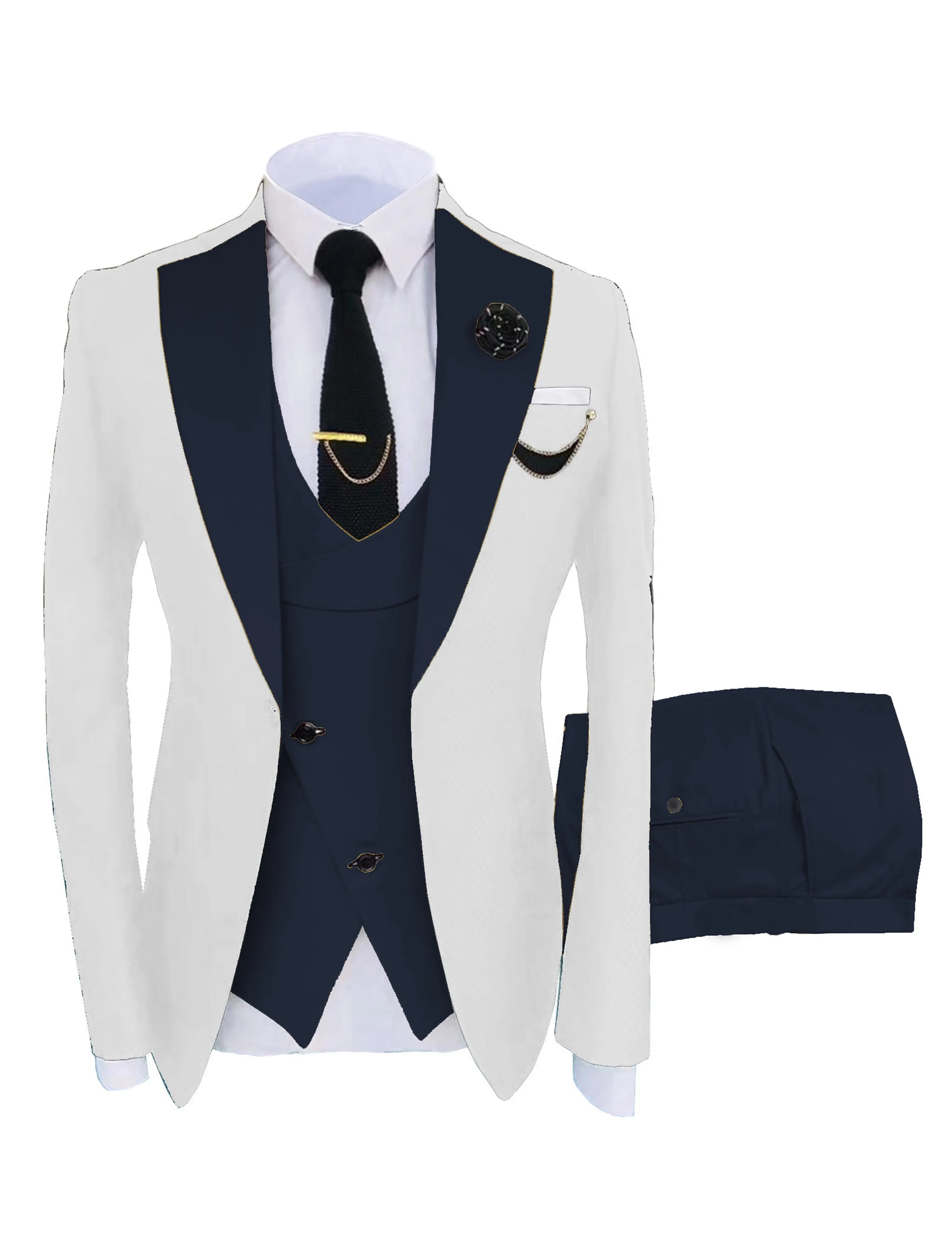 Men's Suits 3 Pieces Performance Suit Hot Sale Wedding Best Man Suits