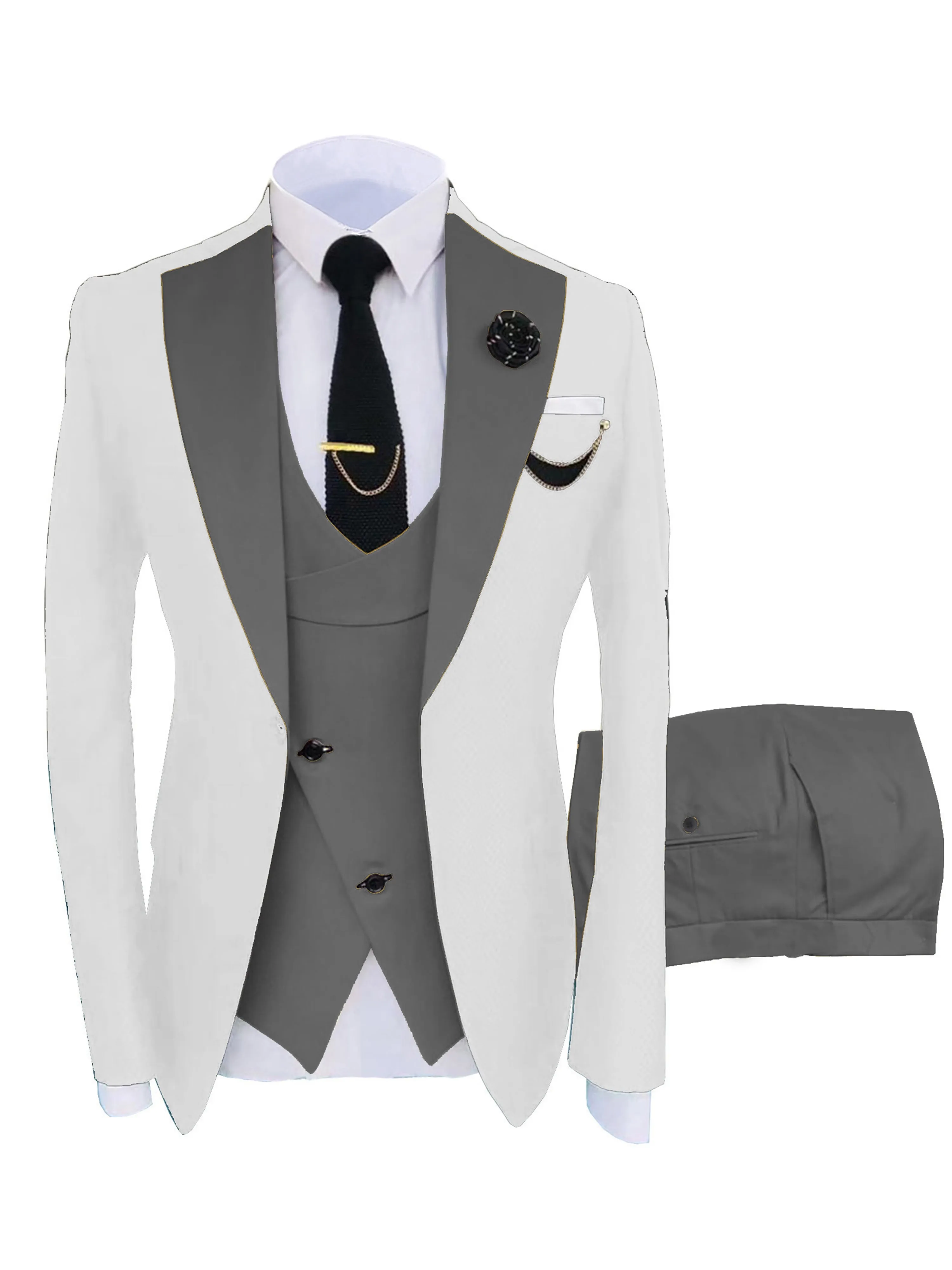 Men's Suits 3 Pieces Performance Suit Hot Sale Wedding Best Man Suits