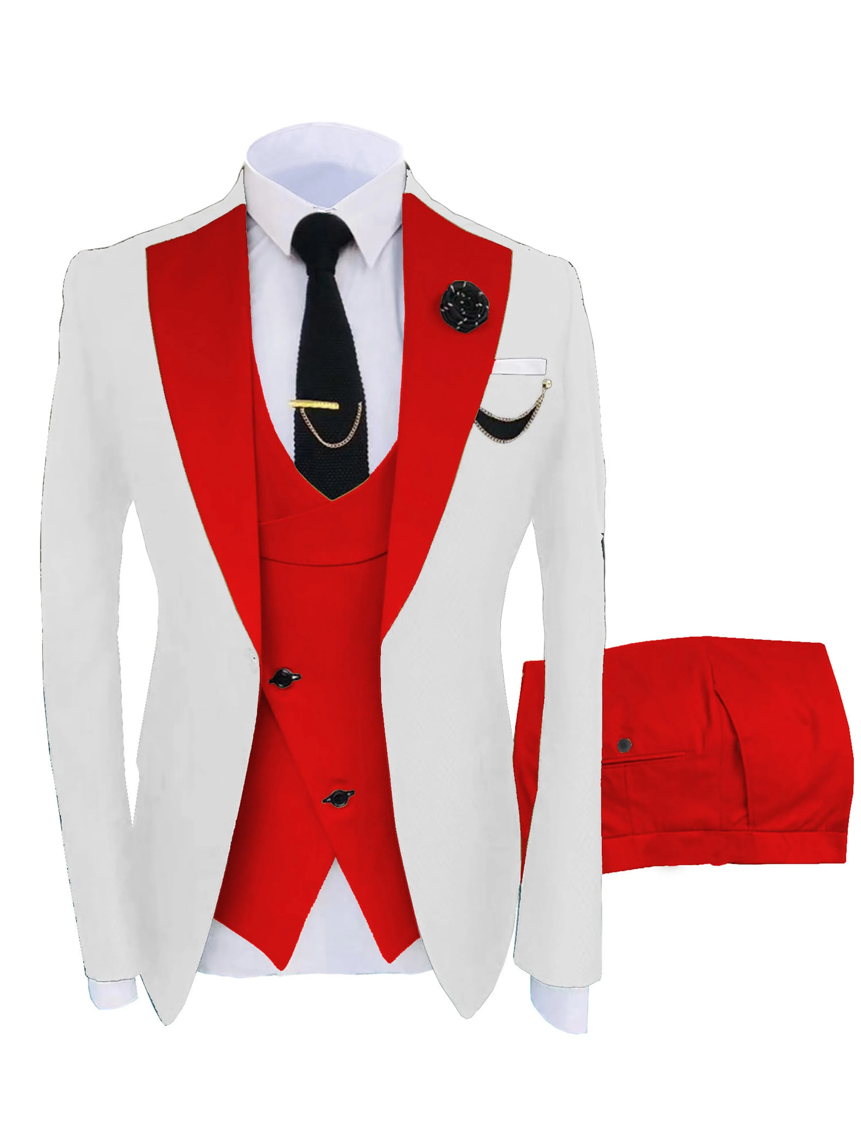 Men's Suits 3 Pieces Performance Suit Hot Sale Wedding Best Man Suits