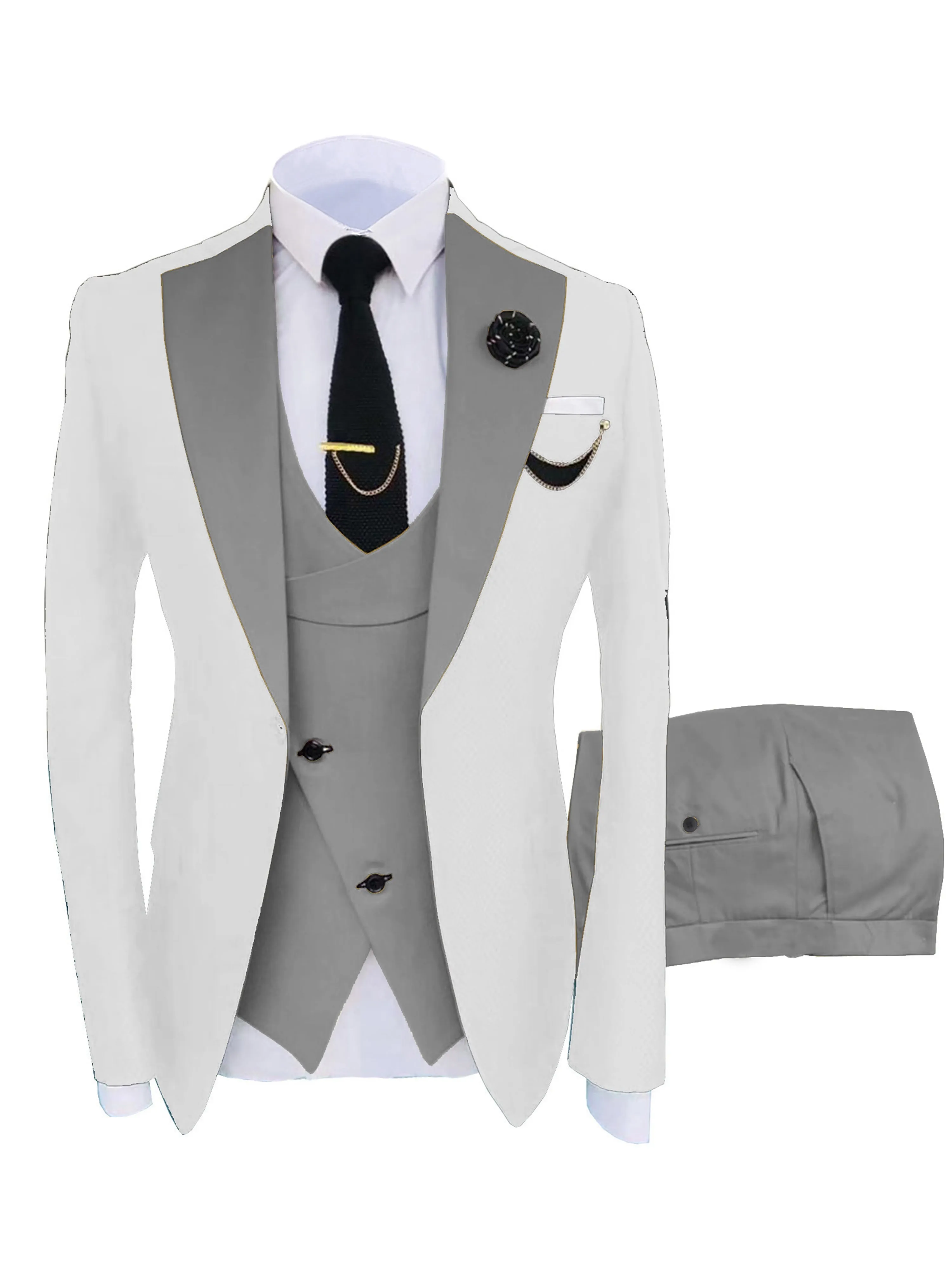 Men's Suits 3 Pieces Performance Suit Hot Sale Wedding Best Man Suits
