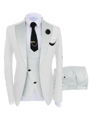 Men's Suits 3 Pieces Performance Suit Hot Sale Wedding Best Man Suits