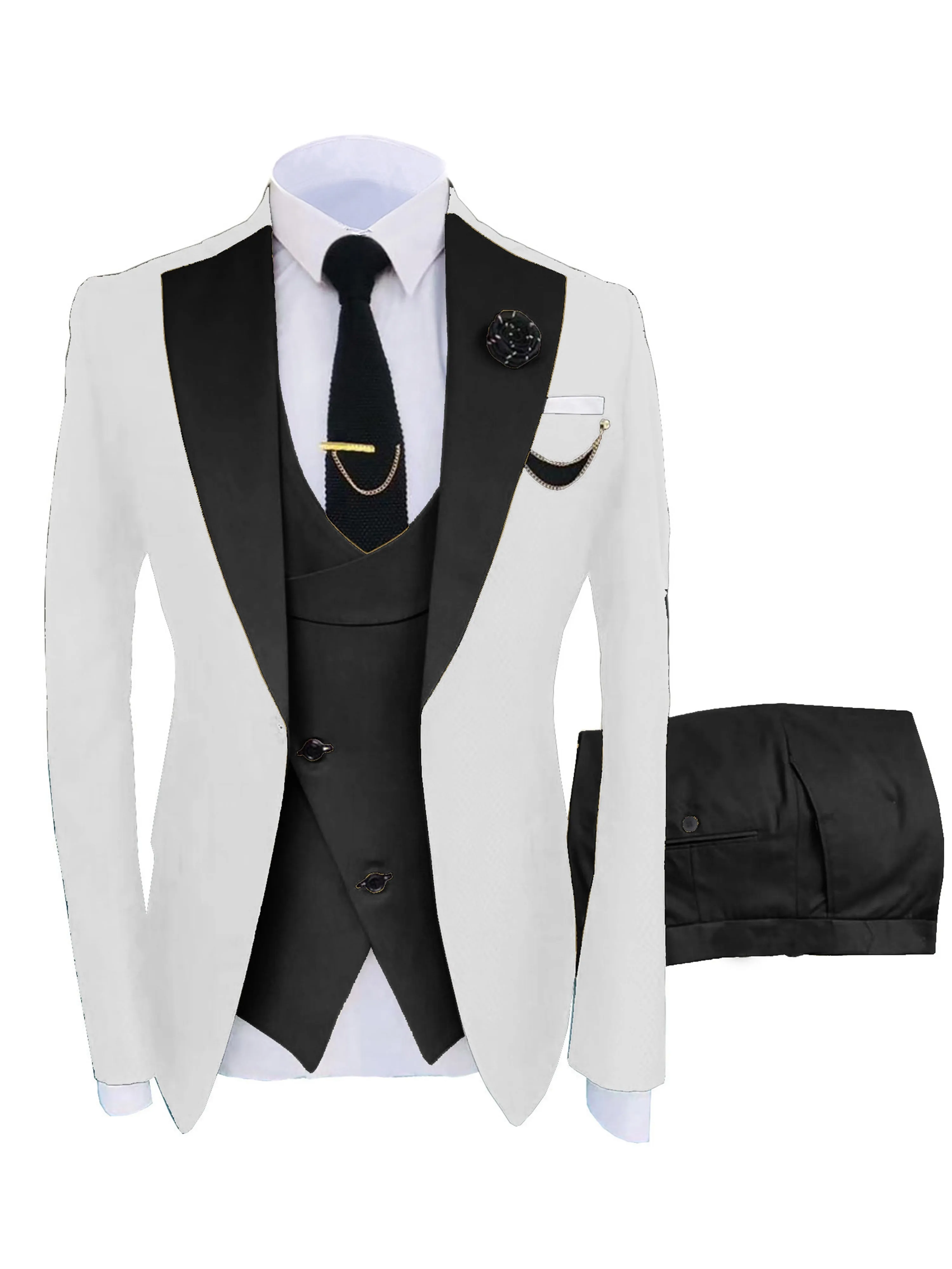 Men's Suits 3 Pieces Performance Suit Hot Sale Wedding Best Man Suits