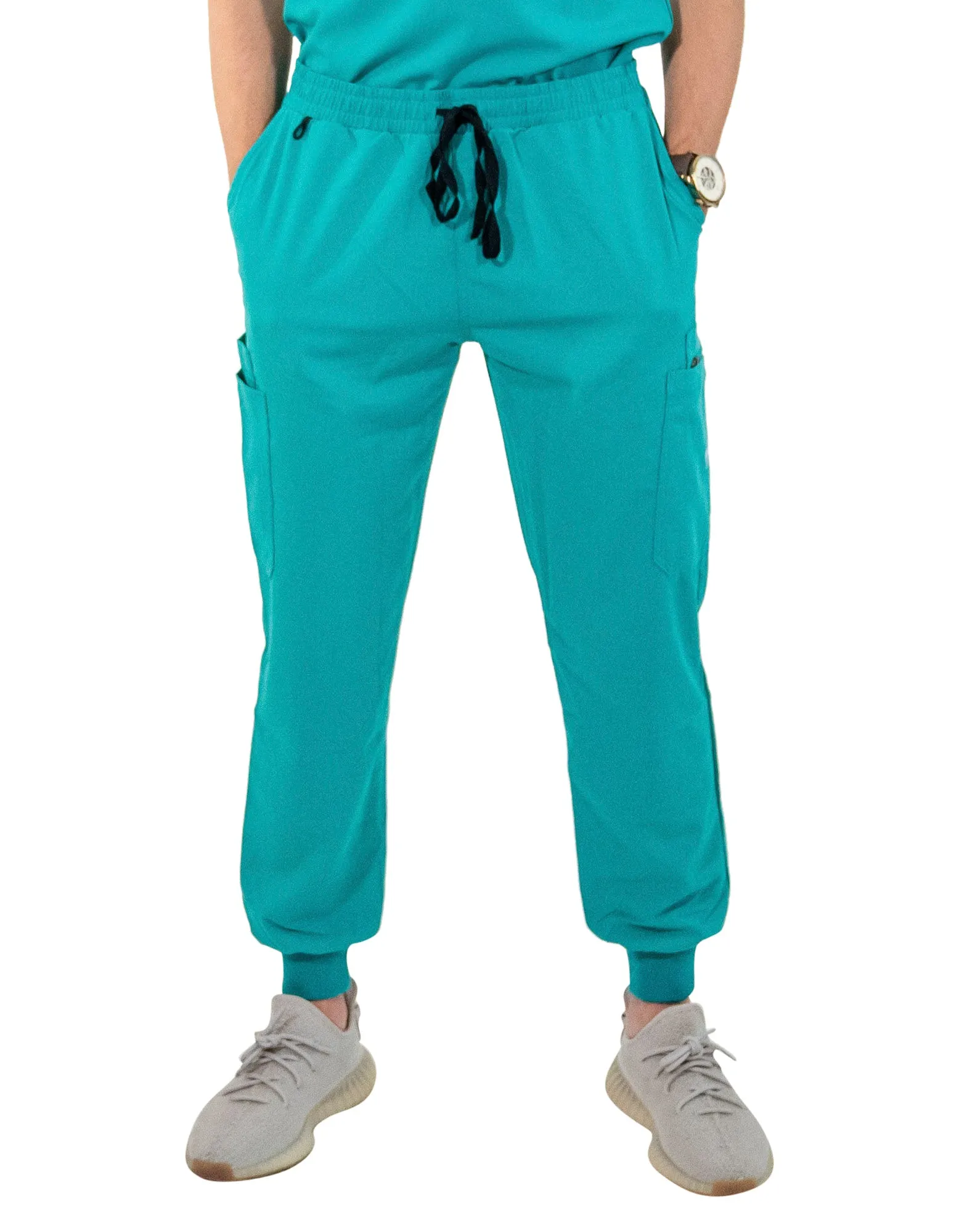 Men's Teal Jogger Scrub Pants