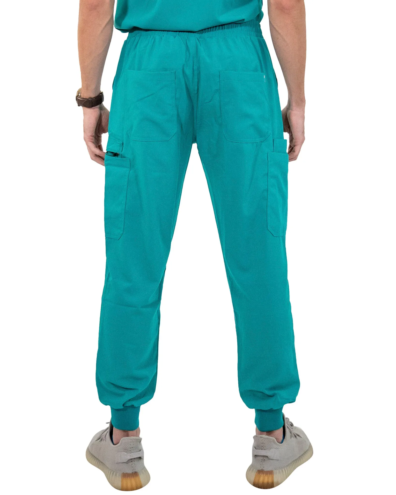 Men's Teal Jogger Scrub Pants
