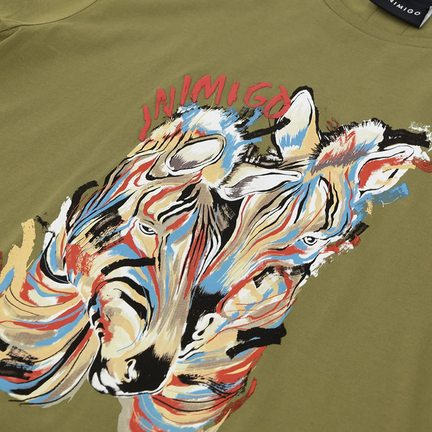 Men's Tribal Zebra Graphic T Shirt