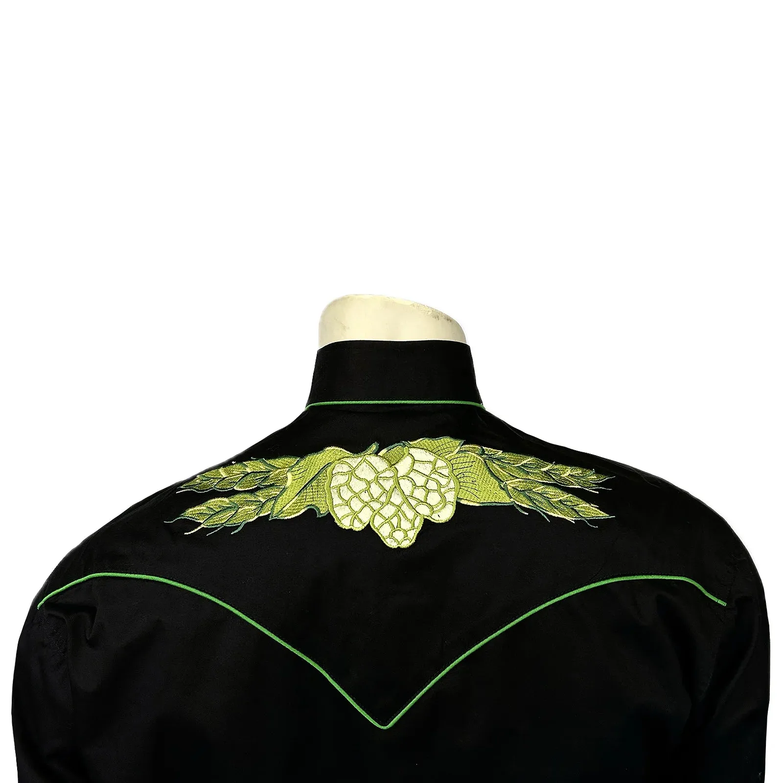 Men's Vintage Western Shirt Collection: Rockmount Hops Black