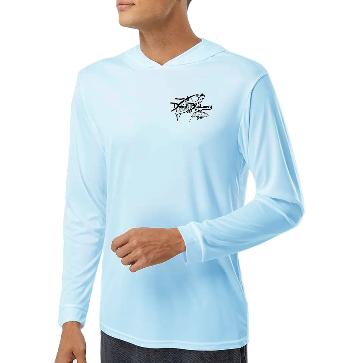 Men's Yellowfin Tuna Arctic Blue Performance Hoodie