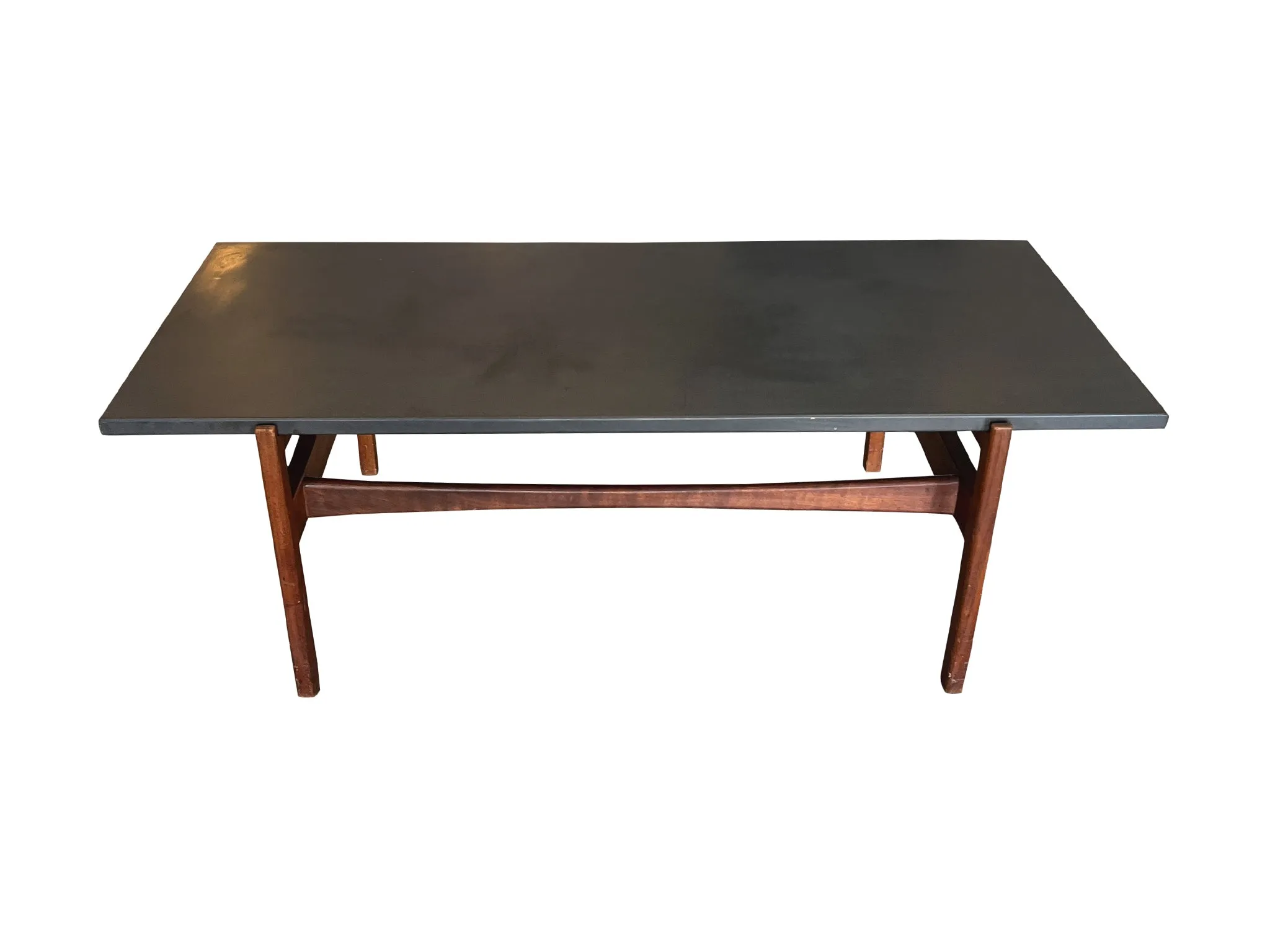 Midcentury Slate Top Coffee Table by Jens Risom