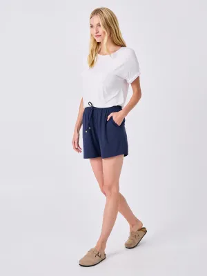 Modal Easy Drawcord Shorts - Navy