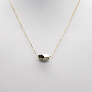 Modern Pyrite Necklace