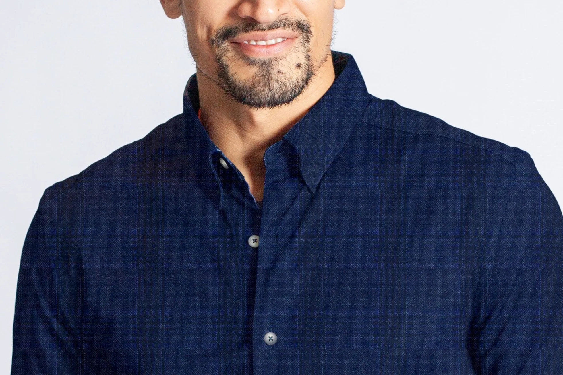Moody Blues Plaid Long Sleeve Tech Shirt