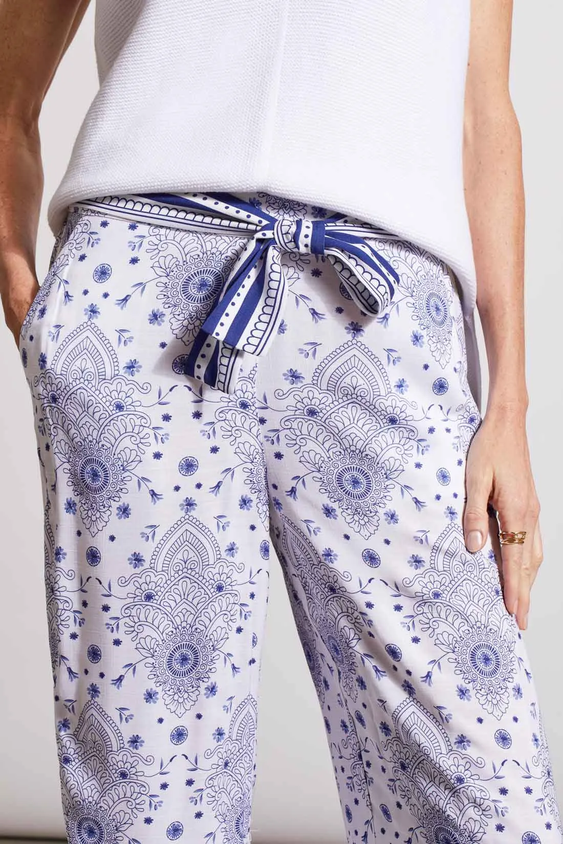 Morocco Blue Flowy Pant
