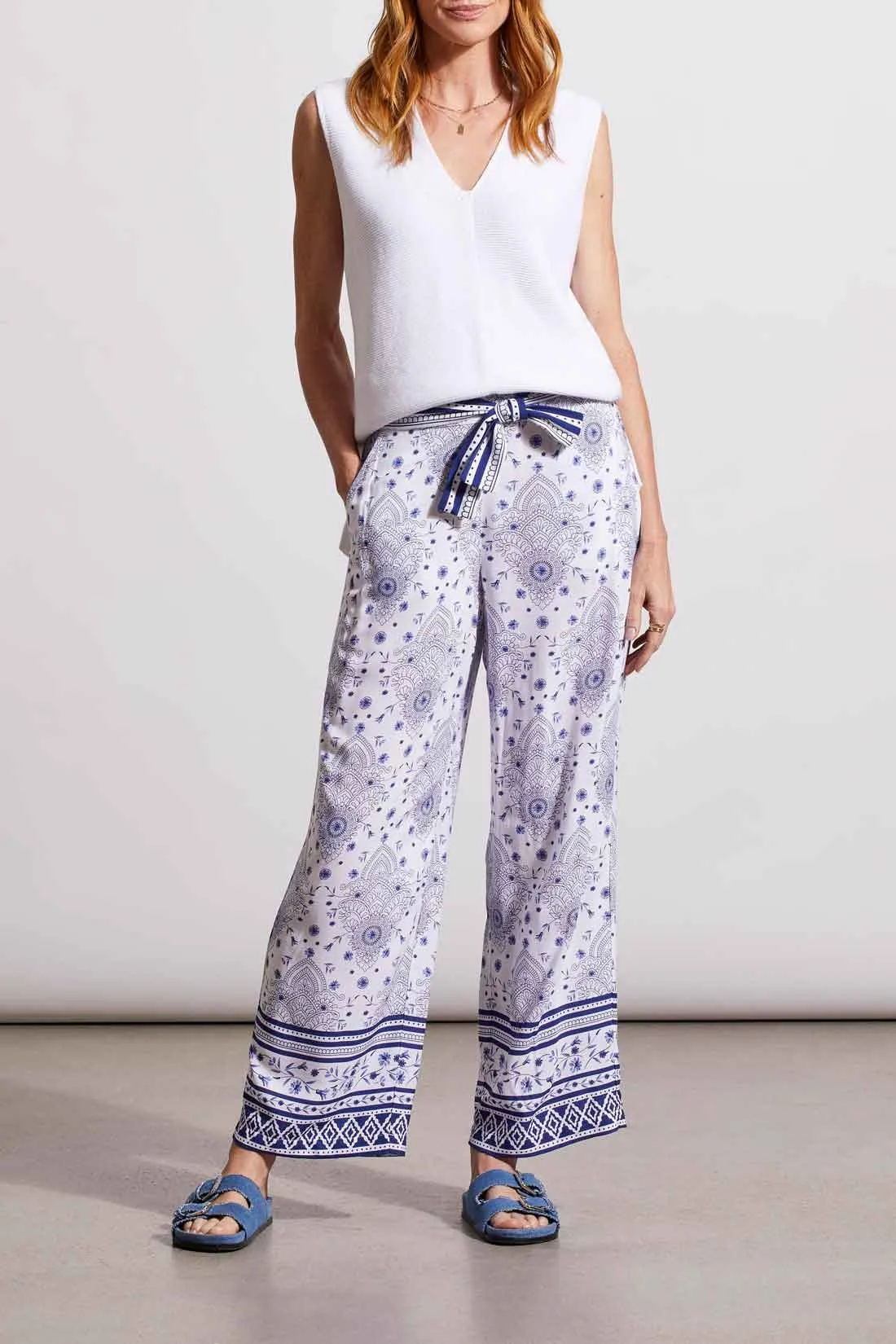 Morocco Blue Flowy Pant
