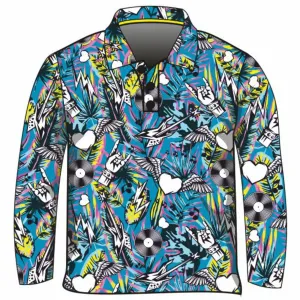 Music | Eat Drink Rock Repeat Blue Fishing Shirt