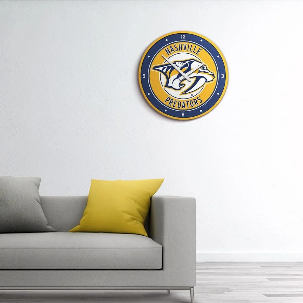 Nashville Predators: Modern Disc Wall Clock